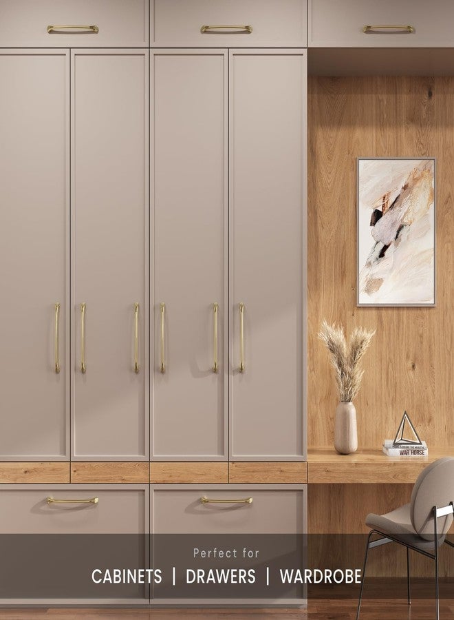 LAPO مقبض درج من قطعتين من LAPO للمطبخ، مقبض سحب للخزائن والأدراج، مقبض خزانة ملابس، مقبض سحب طويل (10 بوصة، ذهبي عتيق، عبوة من قطعتين) - Image 4